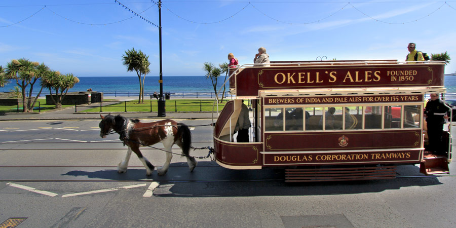 Taking a nostalgic ride on a horse-drawn tram