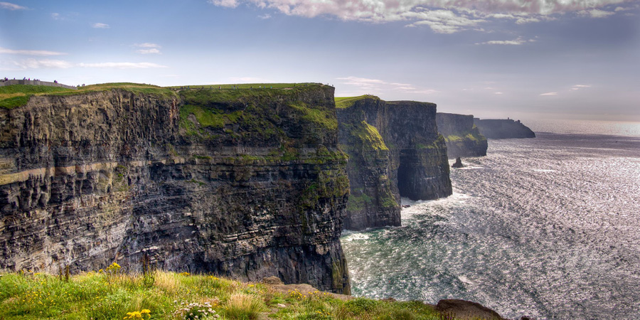 Marvelling at the Cliffs of Moher from the wild Atlantic