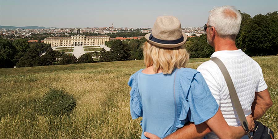 Enjoying a tour of elegant Vienna